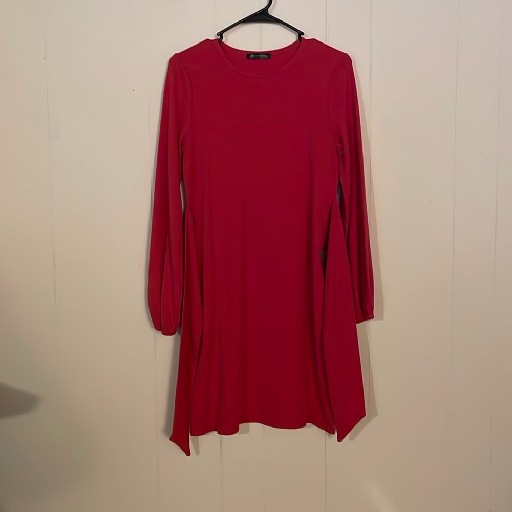 Pretty Garden hot pink long sleeve dress.